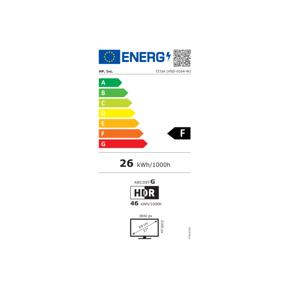HP - Monitor 4K Thunderbolt 4 Pro de la serie 7 de 27 pulgadas: 727pk