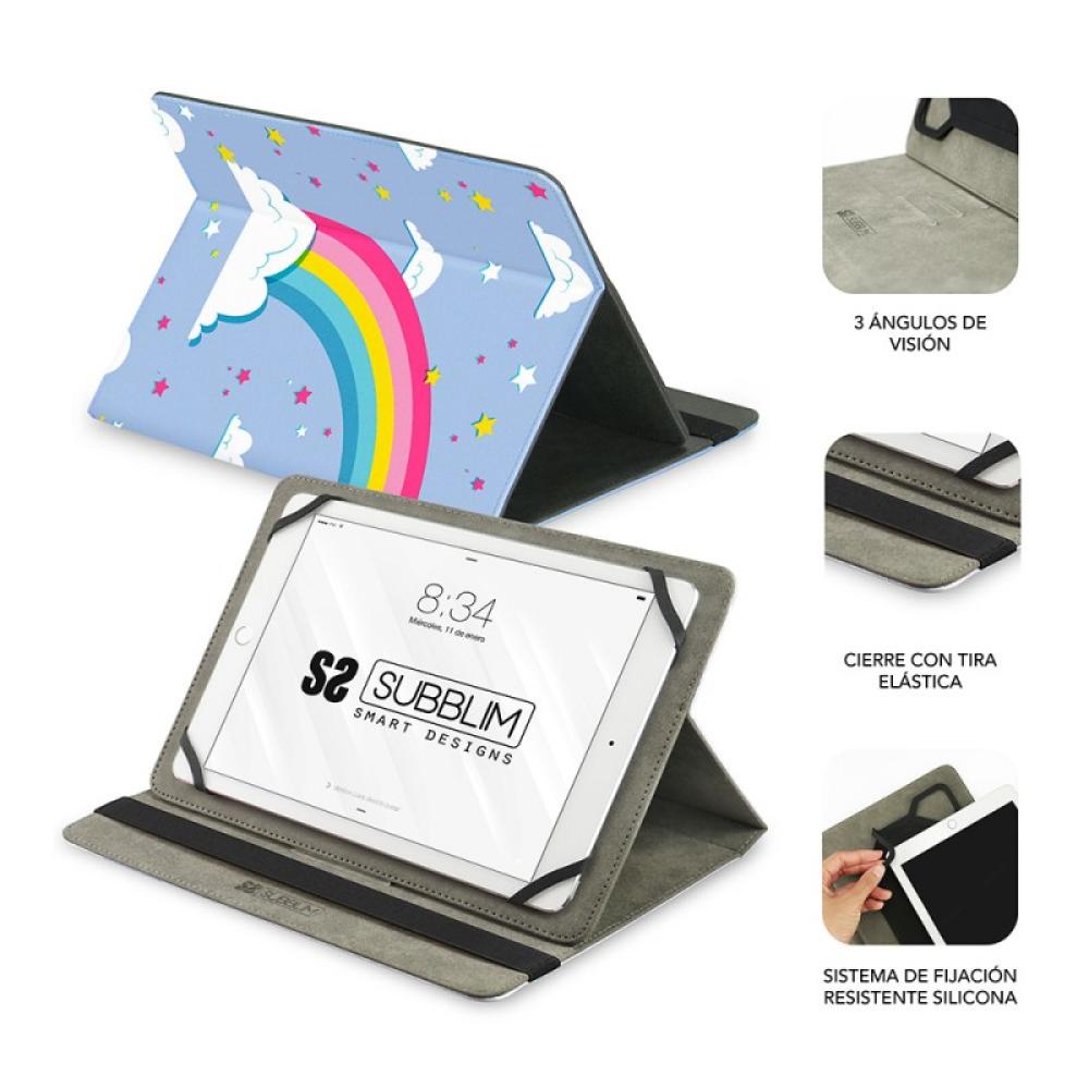SUBBLIM - Funda Tablet Universal TRENDY CASE UNICORN 10.1"