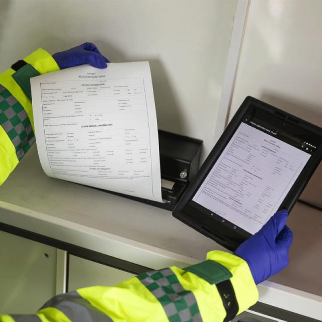 Brother - PJ862 203 x 200 DPI Inalámbrico y alámbrico Térmica directa Impresora portátil