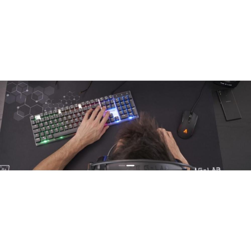 The G-Lab - BARIUM Alfombrilla de ratón para juegos Negro