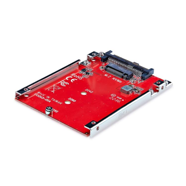 StarTech.com - Adaptador M.2 a U.3 para SSDs M.2 NVMe - Conversor Adaptador de Host de Unidad M.2 PCIe a U.3 de 2,5 (SFF-TA-1001