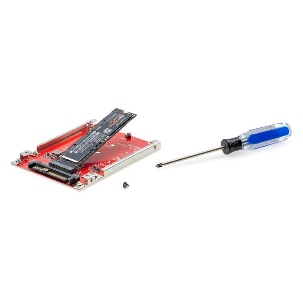 StarTech.com - Adaptador M.2 a U.3 para SSDs M.2 NVMe - Conversor Adaptador de Host de Unidad M.2 PCIe a U.3 de 2,5 (SFF-TA-1001