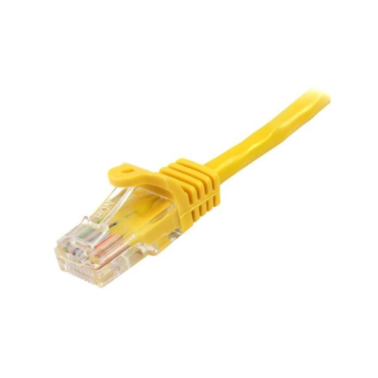 StarTech.com - Cable de 1m Amarillo de Red Fast Ethernet Cat5e RJ45 sin Enganche - Cable Patch Snagless