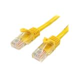 StarTech.com - Cable de 1m Amarillo de Red Fast Ethernet Cat5e RJ45 sin Enganche - Cable Patch Snagless