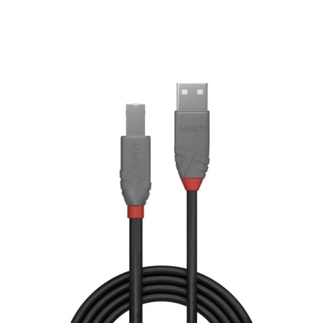 Lindy - 36673 cable USB USB 2.0 2 m USB A USB B Negro