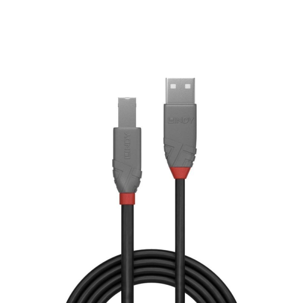 Lindy - 36673 cable USB USB 2.0 2 m USB A USB B Negro