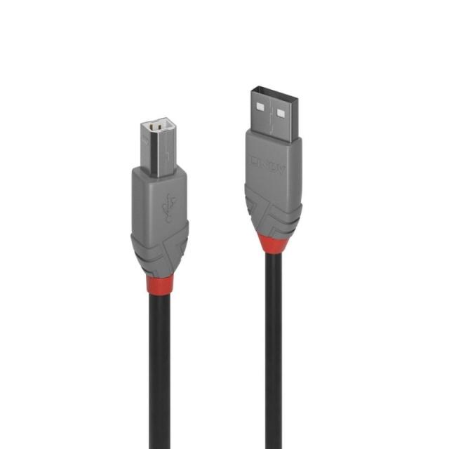 Lindy - 36673 cable USB USB 2.0 2 m USB A USB B Negro