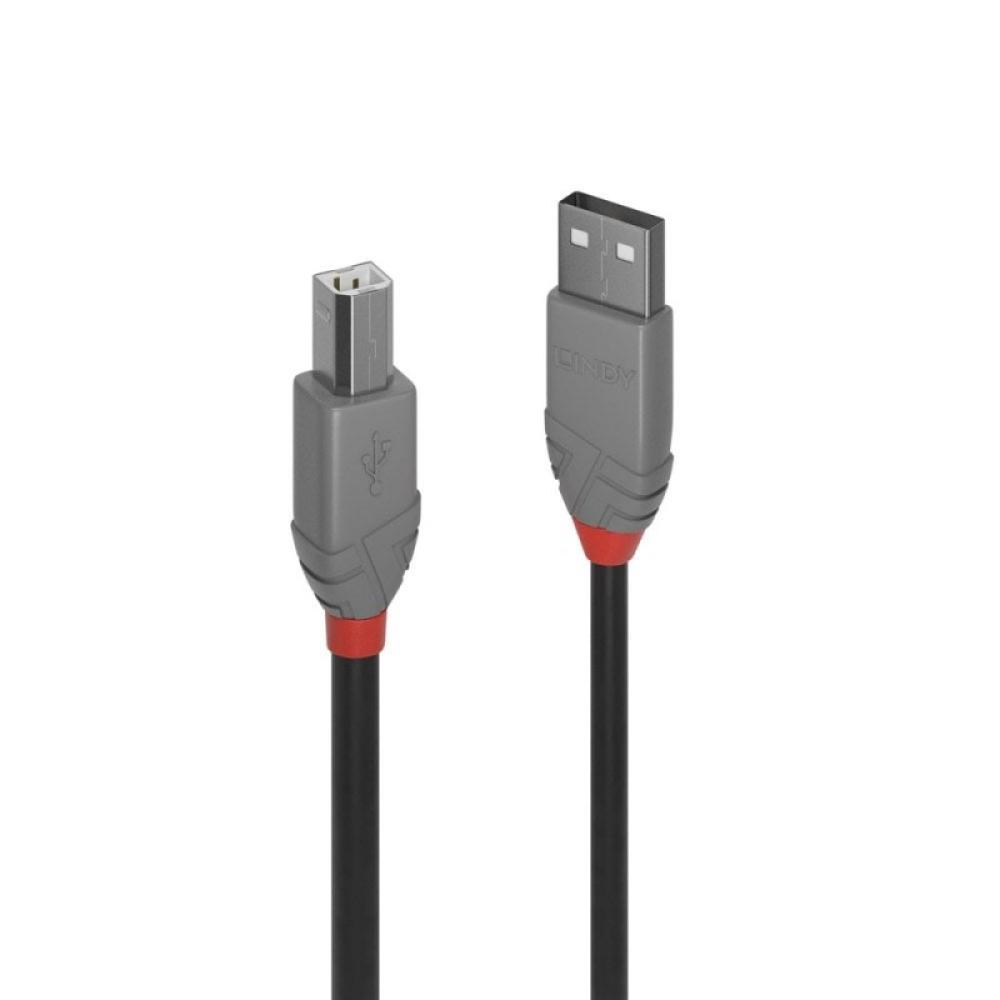 Lindy - 36673 cable USB USB 2.0 2 m USB A USB B Negro