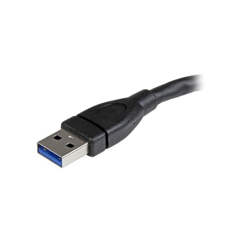 StarTech.com - Cable de 15cm Extensor USB 3.0 - Alargador USB 3.0 SuperSpeed Negro