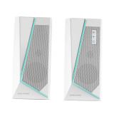 Mars Gaming - ALTAVOCES 2.0 BLUETOOTH 5.0 MS7 WHITE 20W RMS ILUMINACION RGB DINAMICO PROCESADOR DSP