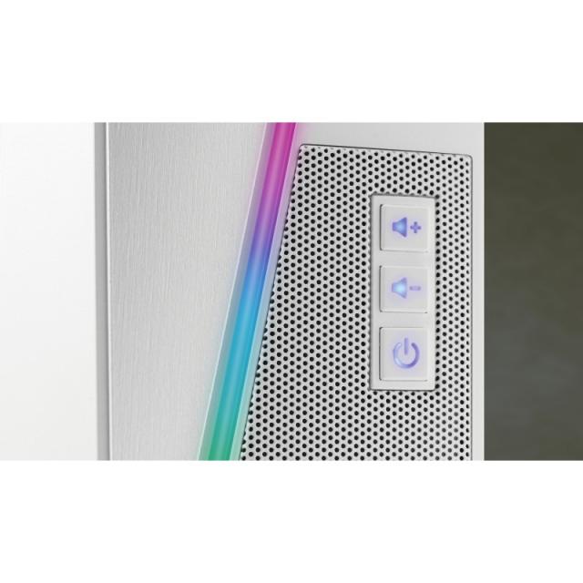 Mars Gaming - ALTAVOCES 2.0 BLUETOOTH 5.0 MS7 WHITE 20W RMS ILUMINACION RGB DINAMICO PROCESADOR DSP