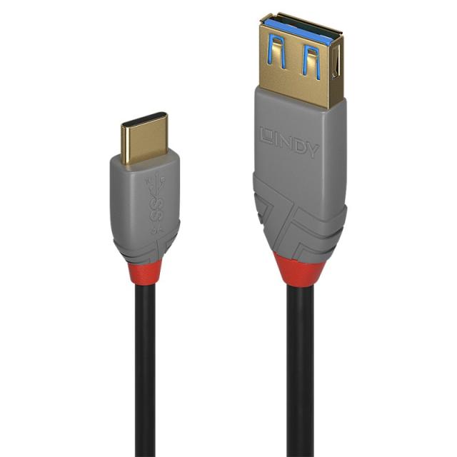 Lindy - 36895 cable USB USB 3.2 Gen 2 (3.1 Gen 2) 0,15 m USB C USB A Negro