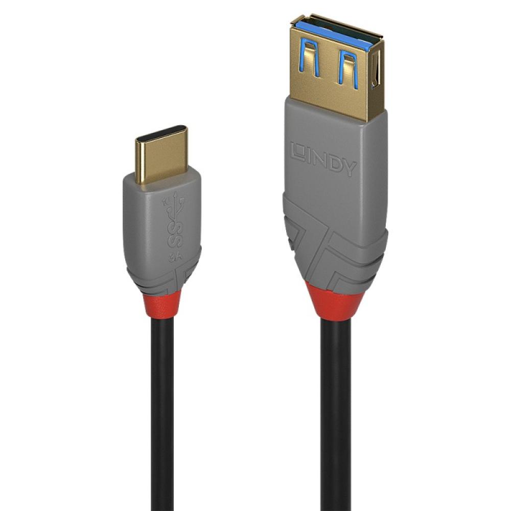 Lindy - 36895 cable USB USB 3.2 Gen 2 (3.1 Gen 2) 0,15 m USB C USB A Negro