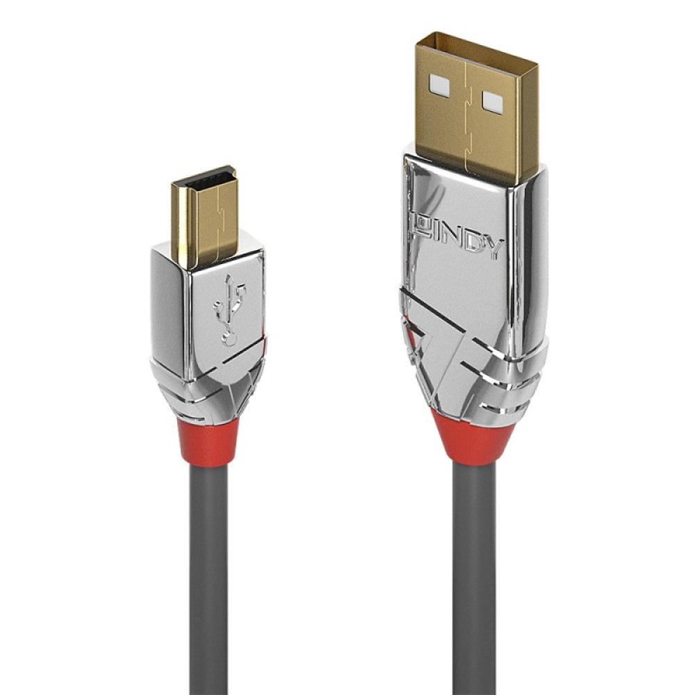 Lindy - 36635 cable USB USB 2.0 7,5 m USB A Mini-USB B Gris