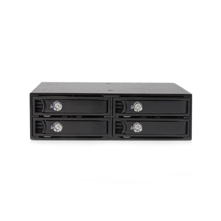 StarTech.com - Backplane Rack Móvil 5,25 Pulgadas a 4 Unidades 2,5 SATA/SAS