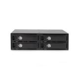 StarTech.com - Backplane Rack Móvil 5,25 Pulgadas a 4 Unidades 2,5 SATA/SAS