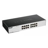 D-Link - GO-SW-16G No administrado L2 Gigabit Ethernet (10/100/1000) 1U Negro