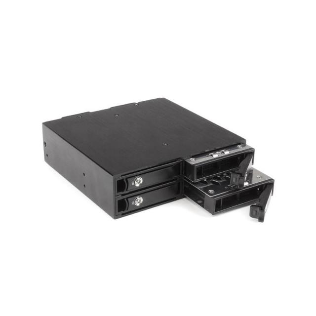 StarTech.com - Backplane Rack Móvil 5,25 Pulgadas a 4 Unidades 2,5 SATA/SAS