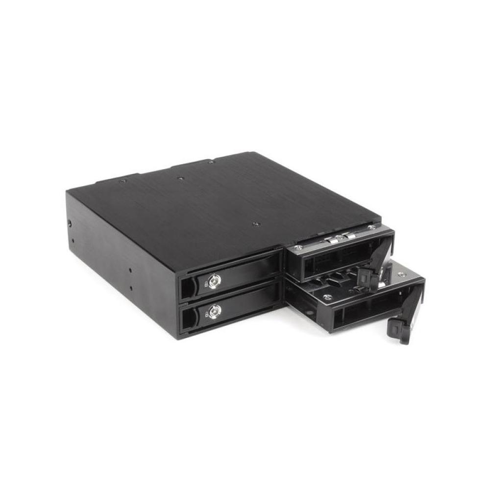 StarTech.com - Backplane Rack Móvil 5,25 Pulgadas a 4 Unidades 2,5 SATA/SAS