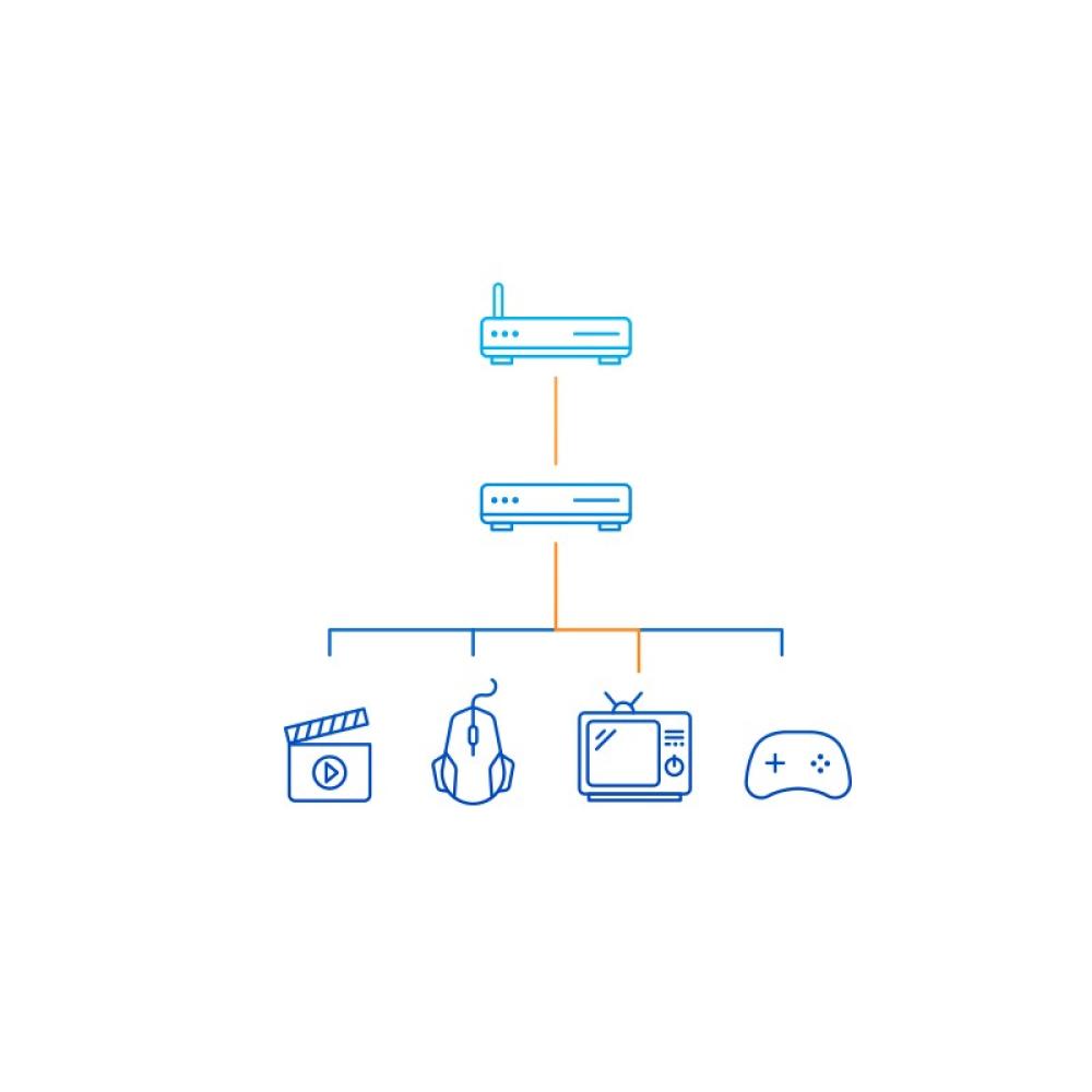 D-Link - DGS-108 switch No administrado L2 Gigabit Ethernet (10/100/1000) Escritorio Negro