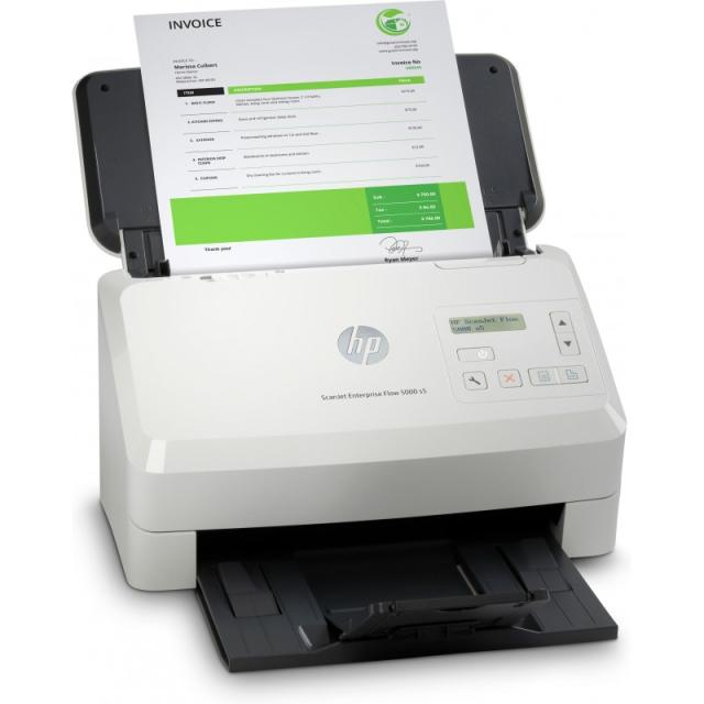 HP - ScanJet Enterprise Flow 5000 s5 Escáner alimentado con hojas 600 x 600 DPI A4 Blanco