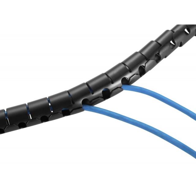 Equip - 650868 organizador de cables Escritorio Pasacables Negro