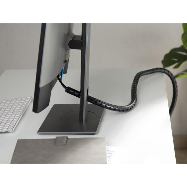 Equip - 650868 organizador de cables Escritorio Pasacables Negro