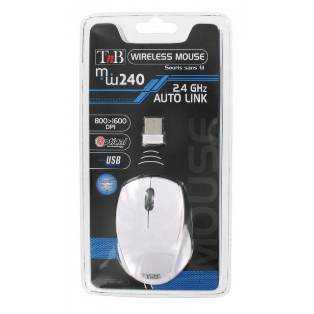 T''nB - MM240 ratón RF inalámbrico Óptico 1600 DPI