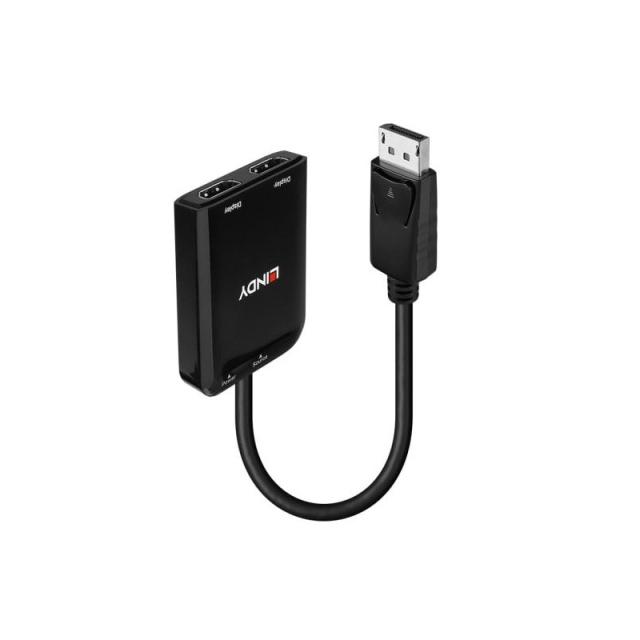 Lindy - 38433 adaptador de cable de vídeo DisplayPort 2 x HDMI