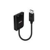 Lindy - 38433 adaptador de cable de vídeo DisplayPort 2 x HDMI