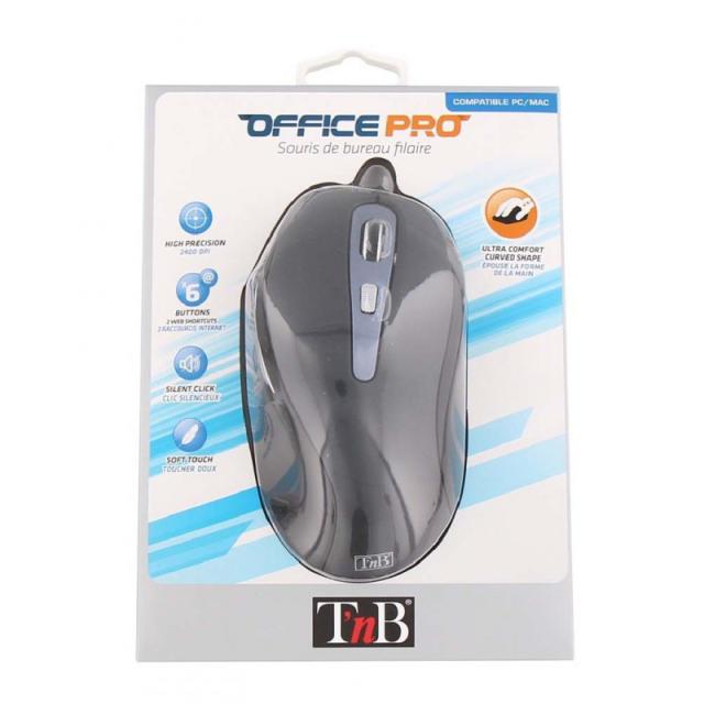 T''nB - MOFFICE ratón Oficina mano derecha USB tipo A Óptico 2400 DPI