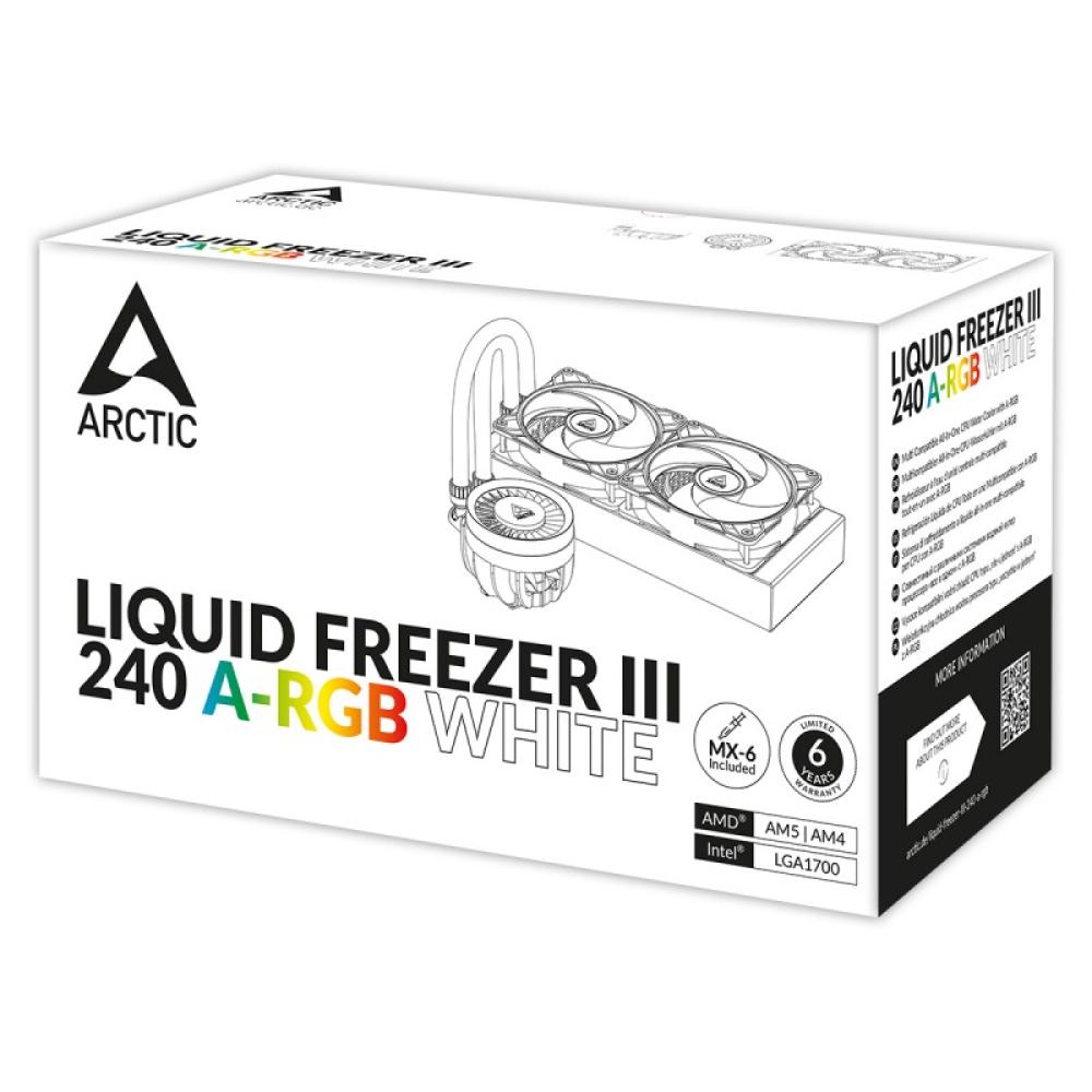 ARCTIC - Liquid Freezer III 240 A-RGB Procesador Sistema de refrigeración líquida todo en uno 12 cm Blanco 1 pieza(s)