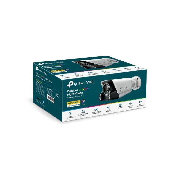 TP-Link - VIGI C340S Bala (forma) Cámara de seguridad IP Exterior 2688 x 1520 Pixeles Pared