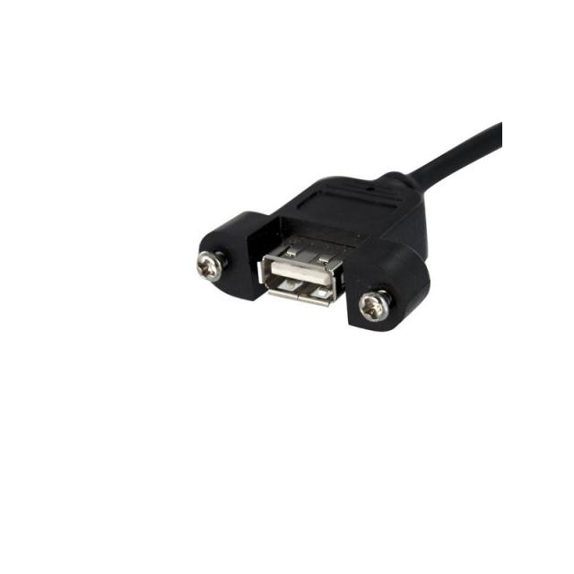 StarTech.com - Cable de 30cm USB 2.0 para Montaje en Panel Conexión a Placa Base - Hembra USB A
