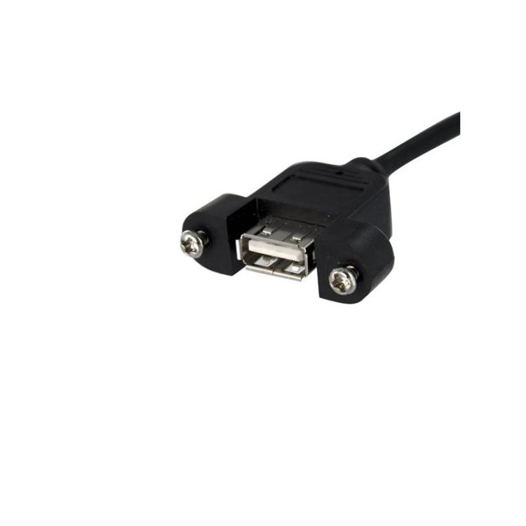 StarTech.com - Cable de 30cm USB 2.0 para Montaje en Panel Conexión a Placa Base - Hembra USB A