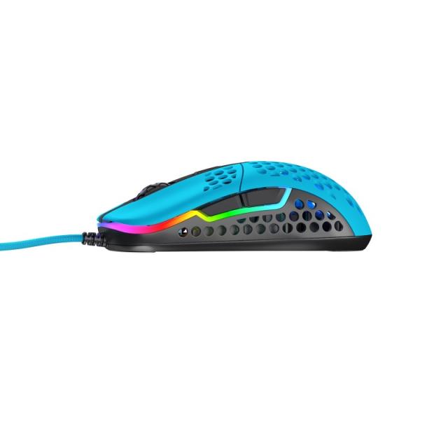 CHERRY XTRFY - M42 ratón Juego Ambidextro USB tipo A Óptico 16000 DPI - M42-RGB-BLUE