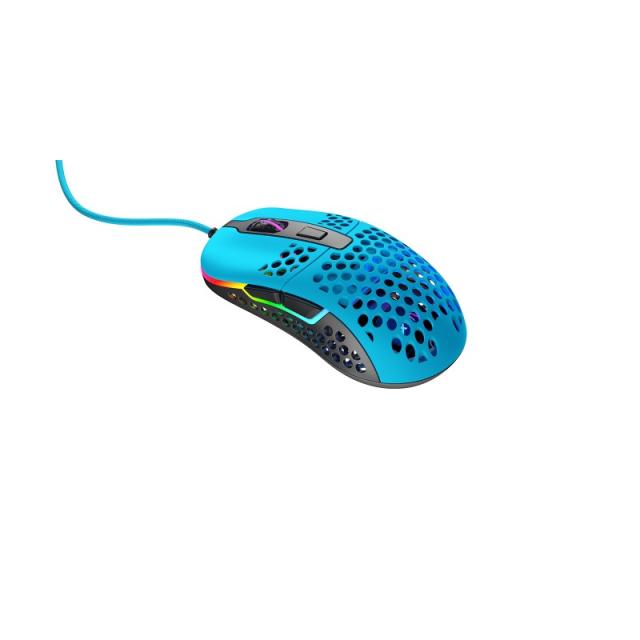 CHERRY XTRFY - M42 ratón Juego Ambidextro USB tipo A Óptico 16000 DPI - M42-RGB-BLUE