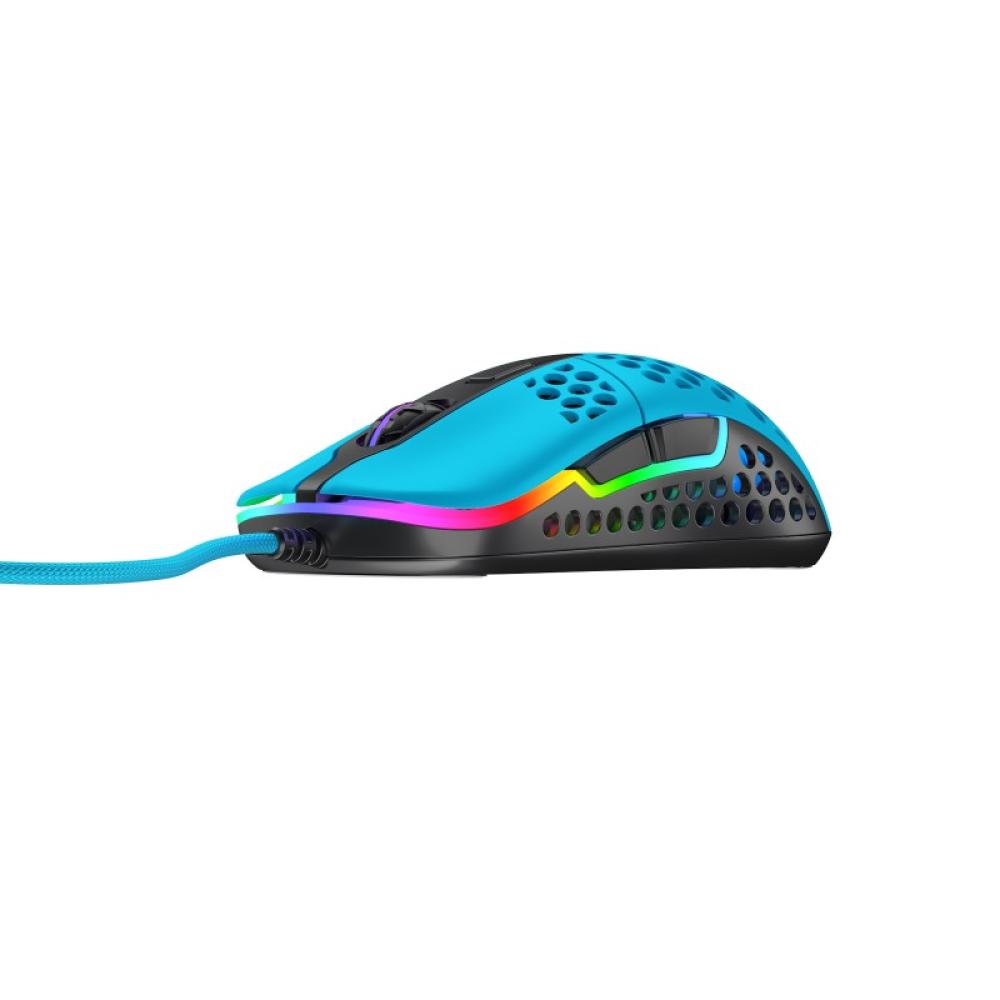 CHERRY XTRFY - M42 ratón Juego Ambidextro USB tipo A Óptico 16000 DPI - M42-RGB-BLUE