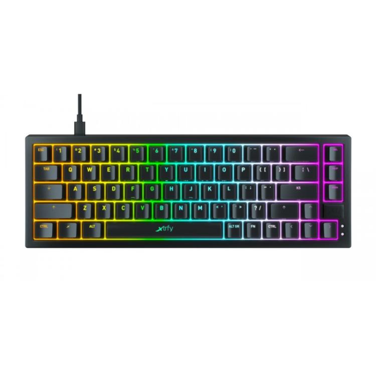 CHERRY XTRFY - K5 COMPACT RGB teclado Juego USB QWERTY Español Negro