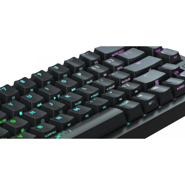 CHERRY XTRFY - K5 COMPACT RGB teclado Juego USB QWERTY Español Negro