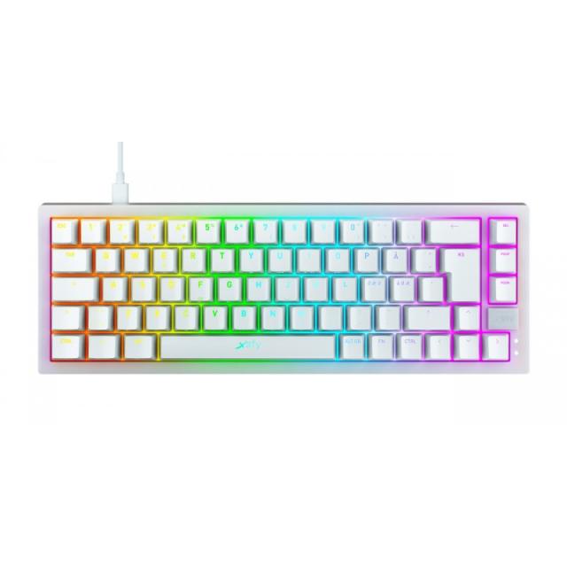 CHERRY XTRFY - K5 COMPACT RGB teclado Juego USB QWERTY Español Negro, Blanco