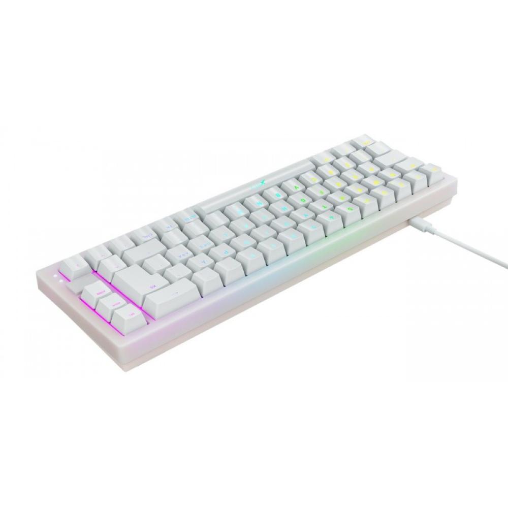 CHERRY XTRFY - K5 COMPACT RGB teclado Juego USB QWERTY Español Negro, Blanco