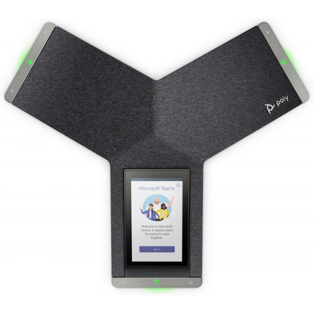 HP Poly - Teléfono de conferencias IP Poly Trio C60 para Microsoft Teams, con radio y habilitado para alimentación a través de E