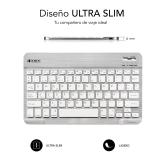 SUBBLIM - Teclado Bluetooth Smart BT Keyboard Silver