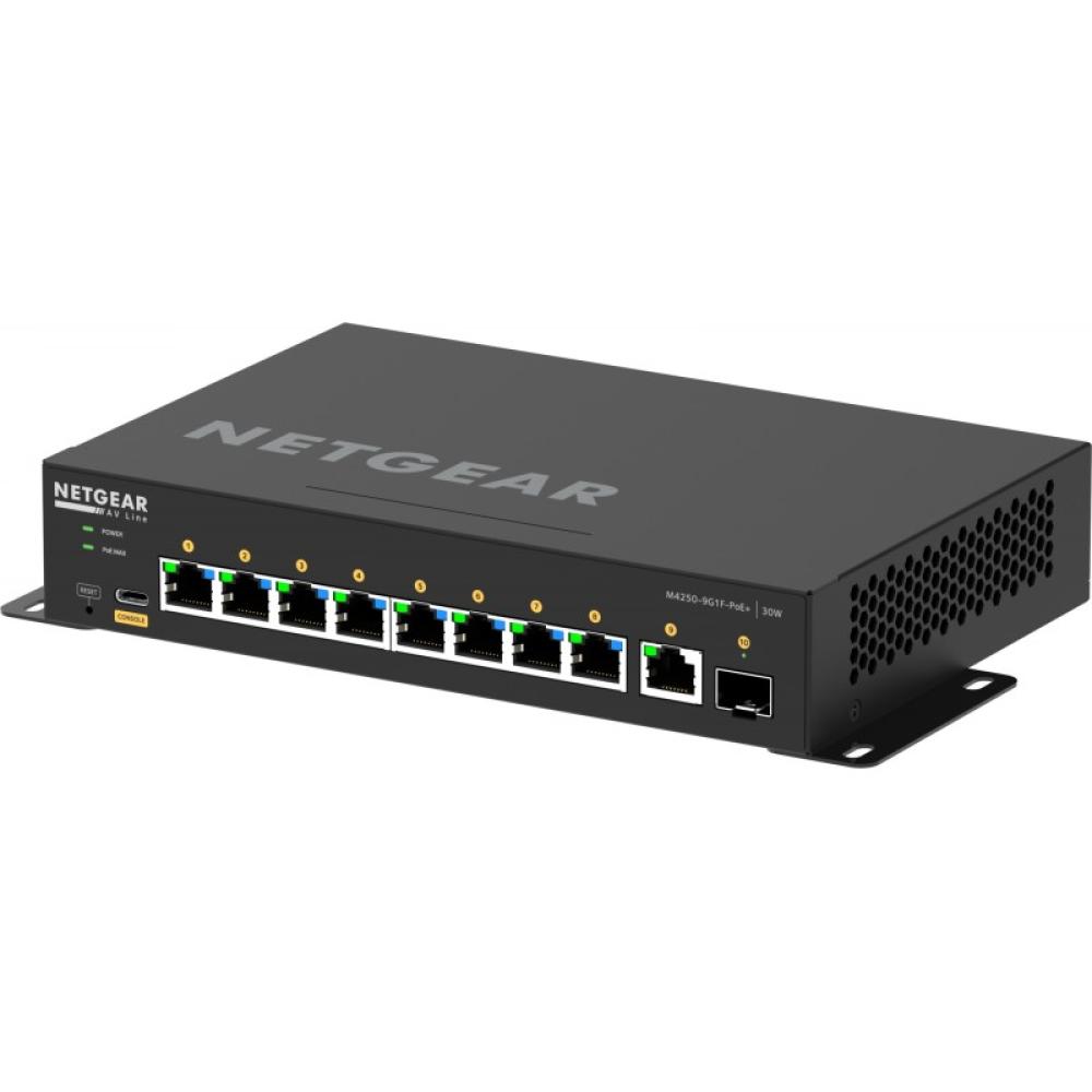 NETGEAR - GSM4210PD-100EUS switch Gestionado L2/L3 Gigabit Ethernet (10/100/1000) Energía sobre Ethernet (PoE) Negro