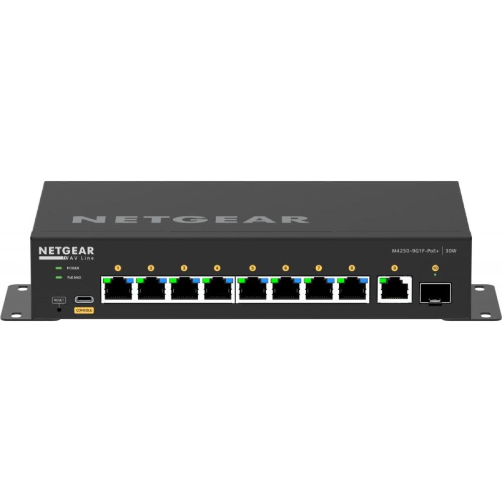 NETGEAR - GSM4210PD-100EUS switch Gestionado L2/L3 Gigabit Ethernet (10/100/1000) Energía sobre Ethernet (PoE) Negro