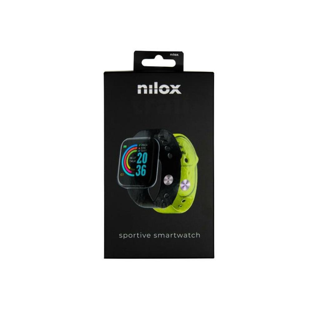 Nilox - NXSWTRAILBANDYL Relojes inteligentes y deportivos 3,66 cm (1.44") Digital 240 x 240 Pixeles Pantalla táctil Negro
