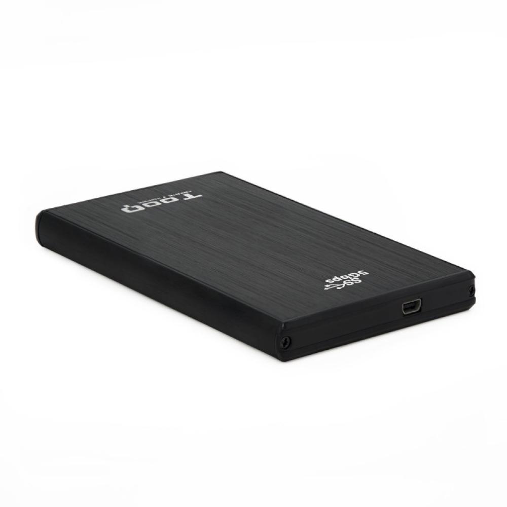 TooQ - TQE-2522B caja para disco duro externo Caja de disco duro (HDD) Negro 2.5"