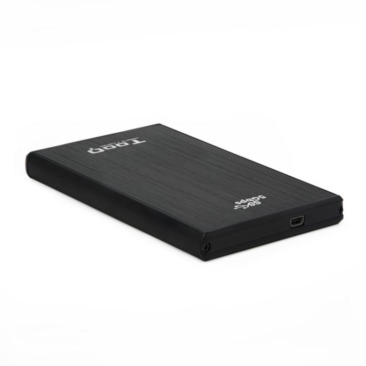 TooQ - TQE-2522B caja para disco duro externo Caja de disco duro (HDD) Negro 2.5"
