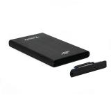TooQ - TQE-2522B caja para disco duro externo Caja de disco duro (HDD) Negro 2.5"